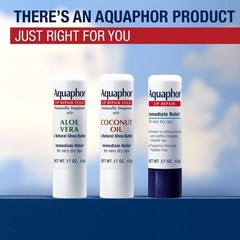 Aquaphor Lip Repair Stick with Coconut Oil – 3 Pack, 0.17 OZ Each