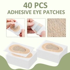 40 Pcs Adhesive Eye Patches Disposable Eye Pads for Adults Latex Free Bandages