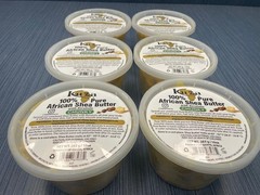 Lot of 6 x Kuza 100% Pure African Shea Butter W/ Borututu Chunky Best By 06/2026