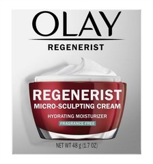 (2 PACK) Olay Regenerist Micro-Sculptng Cream 1.7 Ounce Jar Fragrance-Free