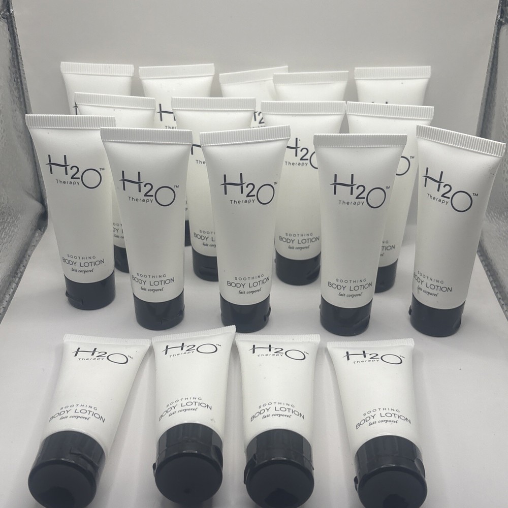 H2O Therapy Soothing Body Lotion Lemongrass & Aloe Vera Hotel Size Pack Of 18