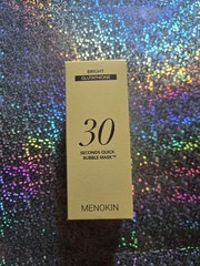 Menokin 30 Seconds Quick Bubble Face Mask Bright Glutathione 70 ml