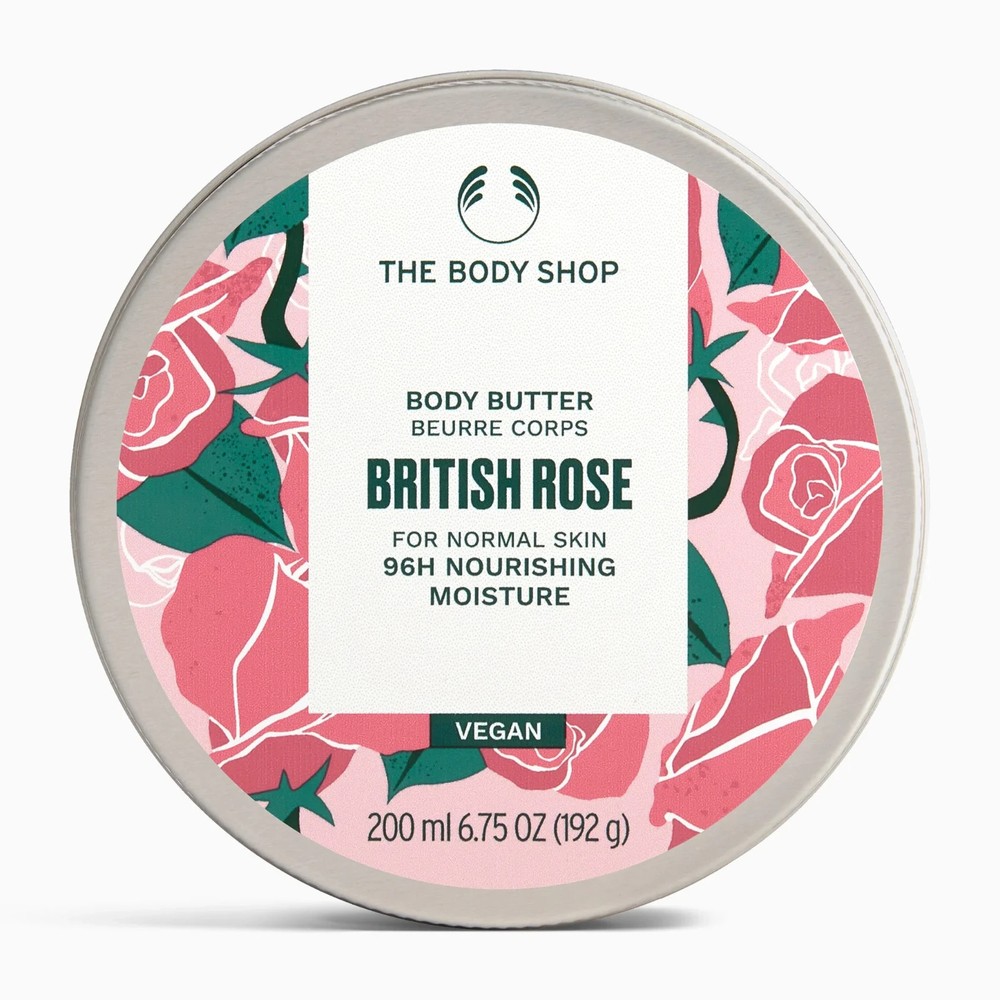 The Body Shop British Rose Body Butter Normal Skin Vegan 200ml