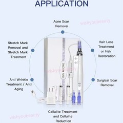Facial Mesotherapy Machine Skin Care Injector 2 in 1 Water Injection Aqua Pen
