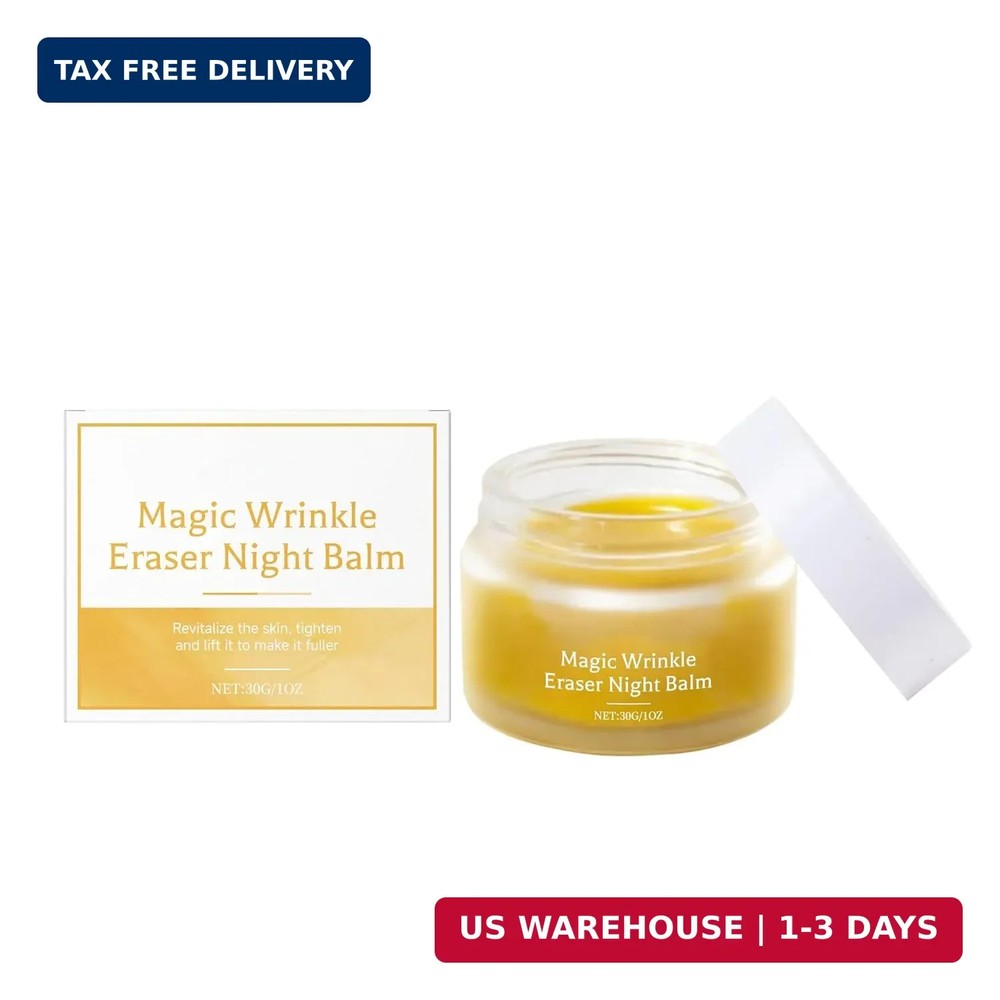 Magic Wrinkle Eraser Night Balm – Anti Aging Night Cream with Rosehip & Marigold