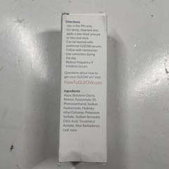 GLEOW Retinol Serum with Hyaluronic Acid & Vitamin E EXPIRES 11/2026