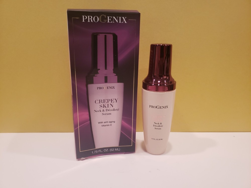 Progenix – Crepey Skin Neck & Decollete Serum Anti-Aging Vitamin E – 1.75 Fl Oz