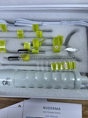 Pure Daily Care NuDerma Professional Ne+Ar Skin Therapy Wand w 6 Fusion OPEN BOX