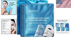 Gentle Hydrogel Face Masks with Amino Acids – 4 Count for All Skin Types