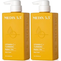 Medix 5.5 Vitamin C Cream 15 Fl Oz Pack of 2 Brightening Body Lotion