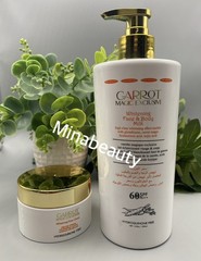 Carrot Magic Exclusive Whitening Body Milk Lotion & Face Cream 2pcs Set 60SPF