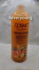 Cosmo temptation tropical Papaya Shower scrub cleanse & exfoliate Gel 1000ml