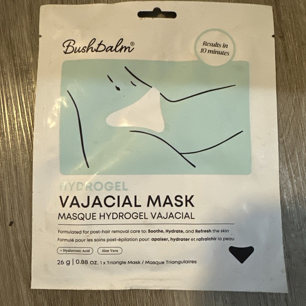 Bushbalm Hydrogel Vajacial Triangle Mask Hydrating Post-Hair Removal Patch 0.8oz
