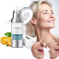1-3PC Total Package Serum, All-In-One Vitamin C, Hyaluronic Acid, Peptides Serum