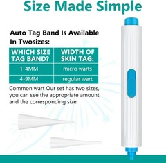 Painless Skin Tag Remover Device Kit Auto Safe Removal 1-9 MM Band Tool Home Use