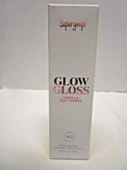 Supergoop! GLOW GLOSS Vanilla Soft Serve Tinted Lip Balm SPF 40 Exp 03/27 New