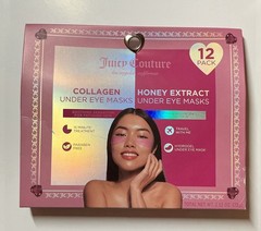 Juicy Couture 12Pack Under Eye Masks Collagen and Honey Extract Hydrogel Patches
