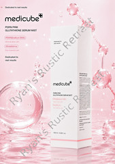 Medicube PDRN Pink Glutathione Serum Mist 100ml Glass Skin Glow 3.38 fl oz