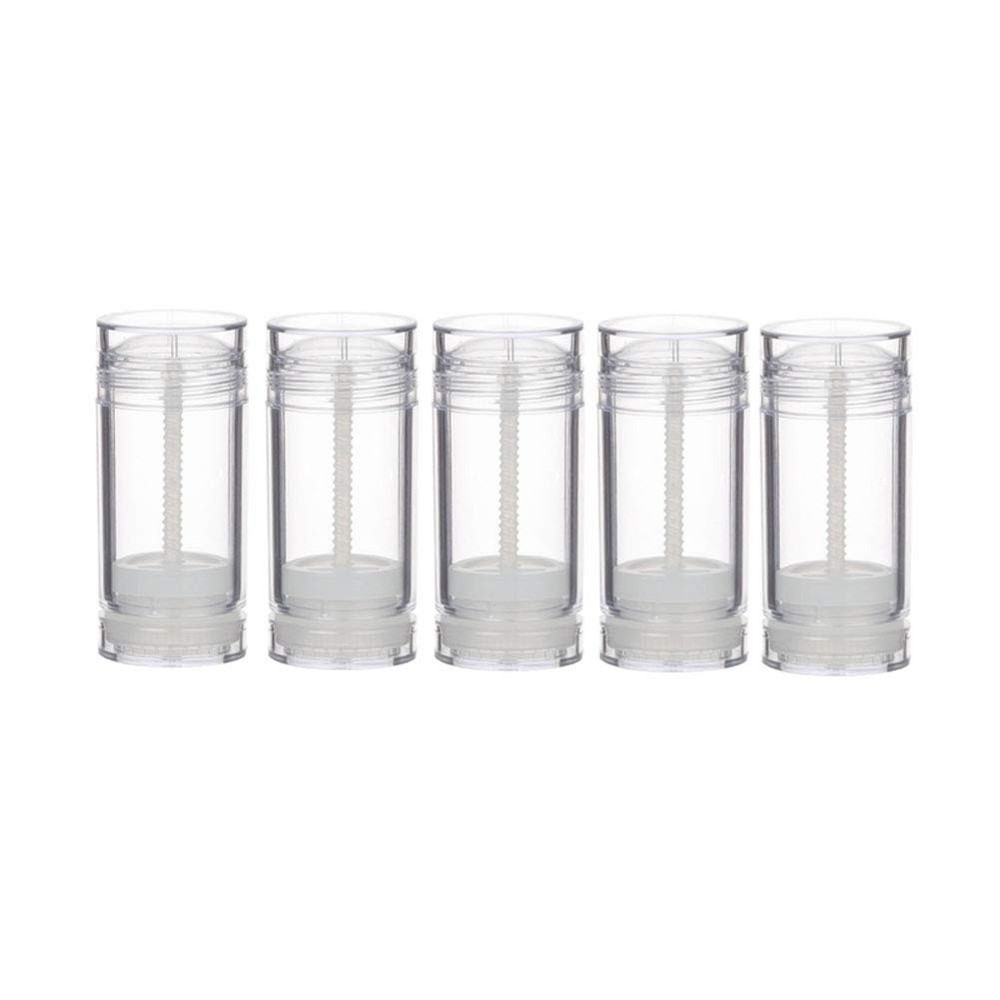 1 Oz(30ml) Twist-up Deodorant Containers,5 Pcs 5 Count (Pack of 1), Clear