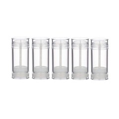 1 Oz(30ml) Twist-up Deodorant Containers,5 Pcs 5 Count (Pack of 1), Clear