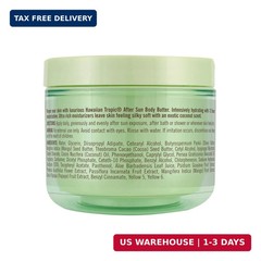 Hawaiian Tropic After Sun Body Butter with Coconut Oil, 8 oz, After Sun Lotion,