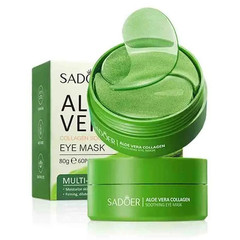 60 Pcs under Eye Pads Aloe Vera Collagen Mask Hydrating anti Aging Wrinkles