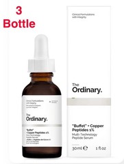 NEW 3 PACKS The Ordinary Buffet + Copper Peptides Multi 1% Serum – 1 oz Each