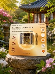 NATURE REPUBLIC GINSENG GOLD SILK WATERY CREAM 71 g / 2.5 FL. OZ – New – KOREAN