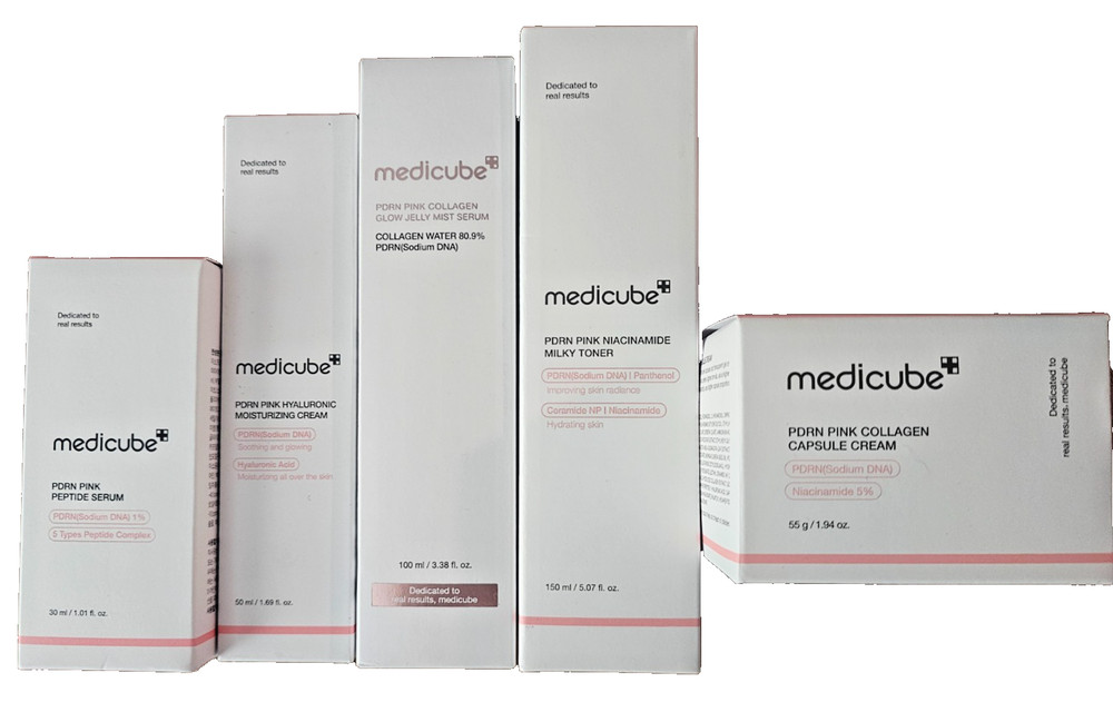 5x Full Size Medicube PDRN Pink Products, All New in Box
