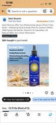 Solar Recover After Sun Moisturizing Spray 3-Pack (12oz Each) – Hydrating Facial