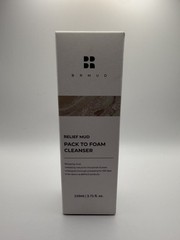 BRMUD Relief Mud Pack To Foam Cleanser Deep Clean & Soothing Skin 3.71 fl oz New
