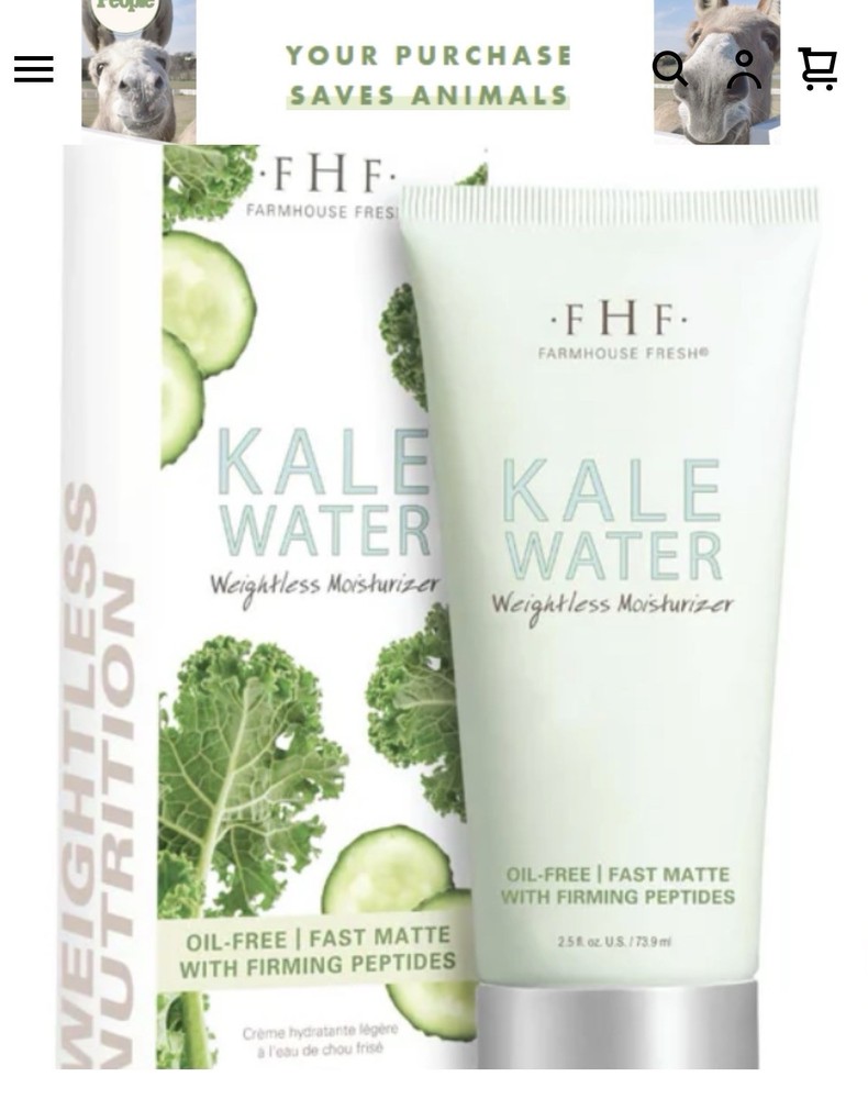 Kale Water Moisturizer 2.5 oz 🌿F•H•F FarmHouse Fresh® Organics & Naturals