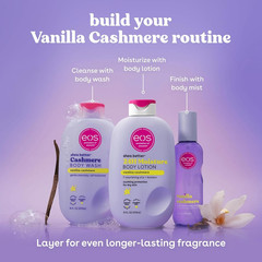 eos Shea Better Body Lotion Vanilla Cashmere, 24-Hour Moisture Skin Care, Lightw
