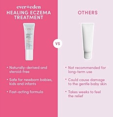Evereden Healing Eczema Treatment Cream 1.7oz Fragrance Free Baby Kids Adult
