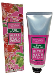 Natural Breeze NEW Rose Olive Oil Ultra Moisturizing Hand Cream, 3 Oz.
