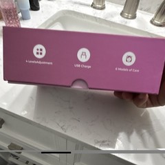 Microcurrent Facial & Neck Device Model M4, 6 Levels, USB Charge, Pink