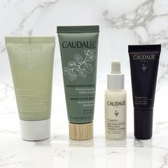 Caudalie Travel Skincare Set Vinoperfect Serum, Vinopure Cleanser Eye Cream Mask