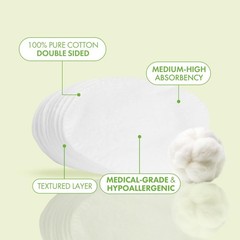 Intrinsics Premium 2” Naturelles Cotton Rounds (80 80 Count (Pack of 1)