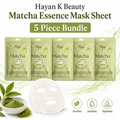 Hayan K Beauty Matcha Essence Mask Sheet 5 Piece Bundle 25ml Skincare
