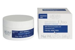 Lacura Face Care Q10 Night Cream with Retinol Complex – 1.7 oz – Germany