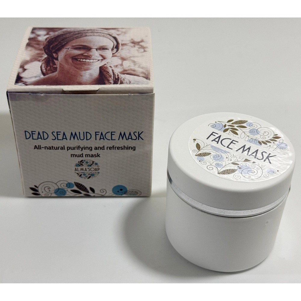 Alma&rsquo;Soap Dead Sea Mud Face Mask Women 50ml Natural Purifying Handmade Israel