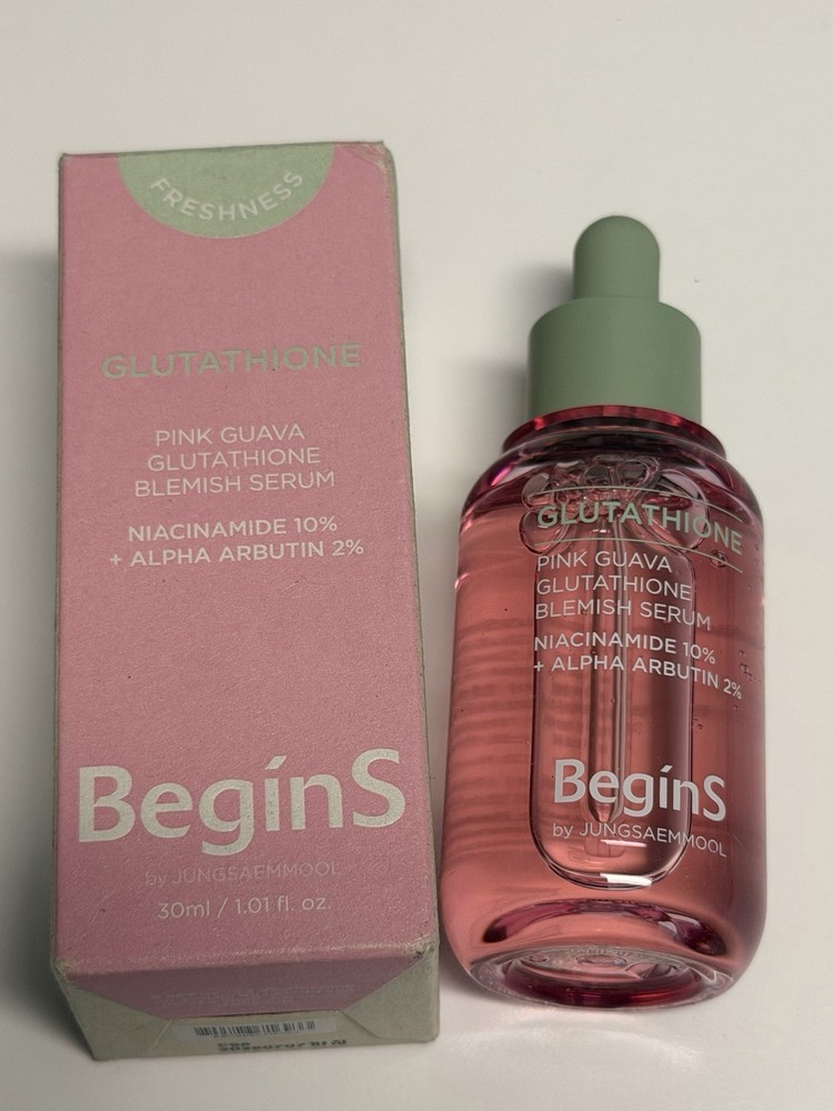 Pink Guava Glutathione Blemish Serum 1.01 Fl Oz, Uneven Skin Tone Care Serum