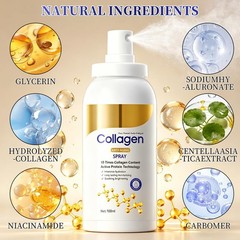 2pcs Collagen Spray, Collagen Body and Face Serum Lotion, Plumping and Care S…