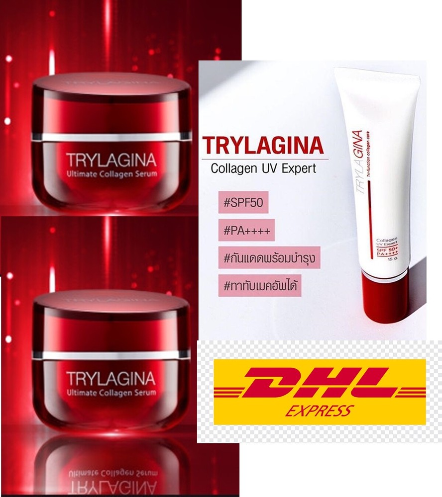 2X Trylagina 10x Free 1 Sunblock Naturally Radiant 30 g Collagen Face Anti Aging