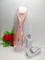 Pink BeautyBio GloPRO Microneedling Regeneration Facial Tool + USB Charger, New