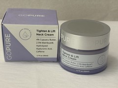 New & Sealed Go Pure Tighten & Lift Neck Firming Cream 1.7 Oz 50ml Exp. 10/26