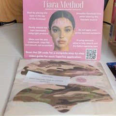 Tapetox Pre-Cut Facial Tape for Wrinkles Face Strips. 24 On A Pack.