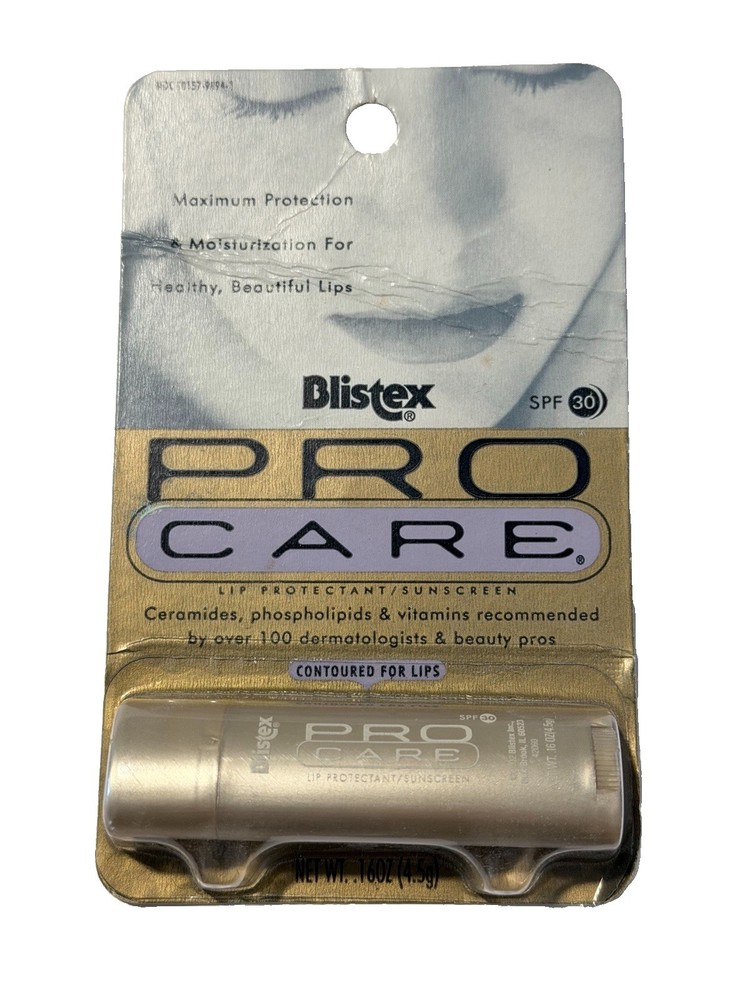 RARE (1) Blistex Pro Care Contoured Lip Balm Sealed