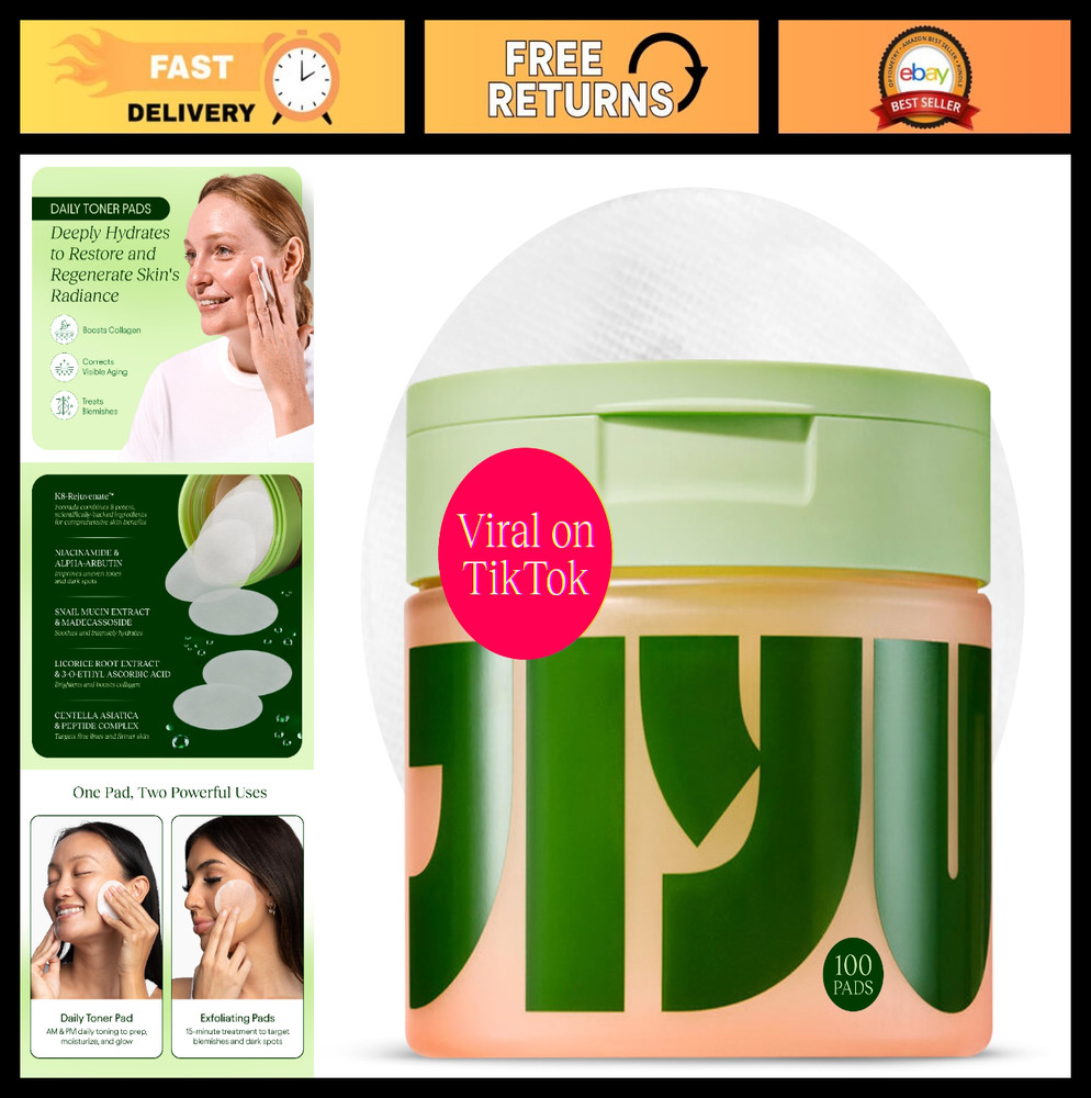 Korean Toner Pads for Dark Spots, Wrinkles & Dull Skin – Hydrating Facial Treatm