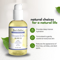Vitamin E Oil – 100% Pure, Natural 28,000 IU- Skin, Hair, Face – Nourishing